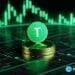 crypto news T sign on the coin trading chart background green and white colo v5.2 1