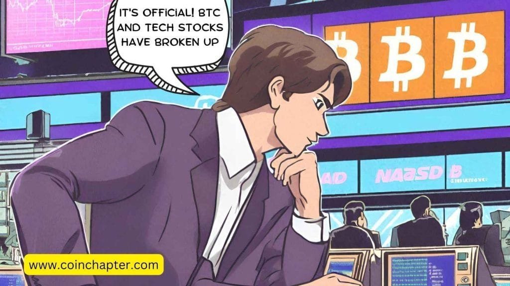 bitcoin tech stocks correlation