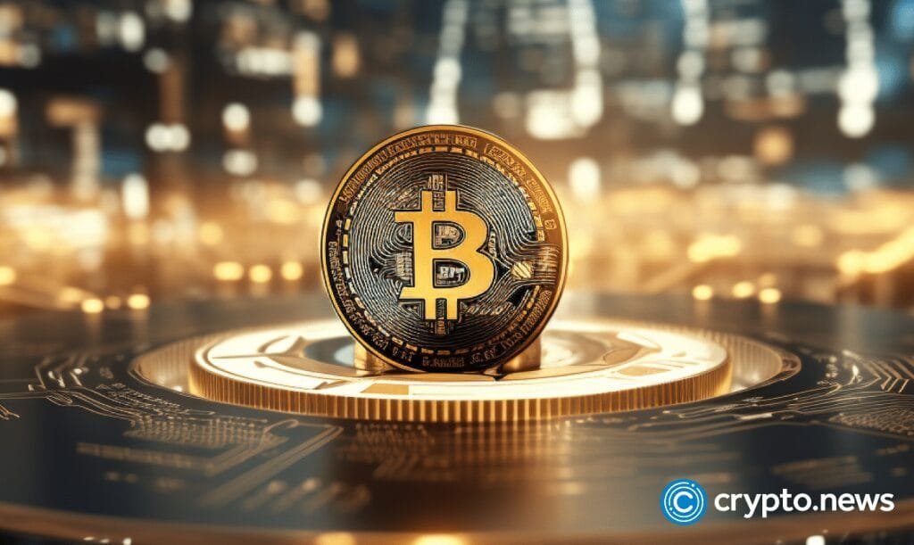 crypto news Bitcoin Core Developer blockchain and artificial intelligence golden and white colors blurry background v5.2