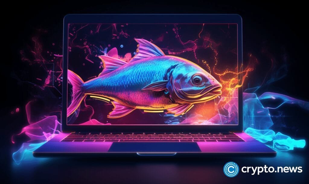 crypto news phishing computer attack Epic NFT on the background neon colors hologram style v5.2
