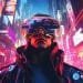 crypto news change of virtual reality bright neon colors cyberpunk style v5.2