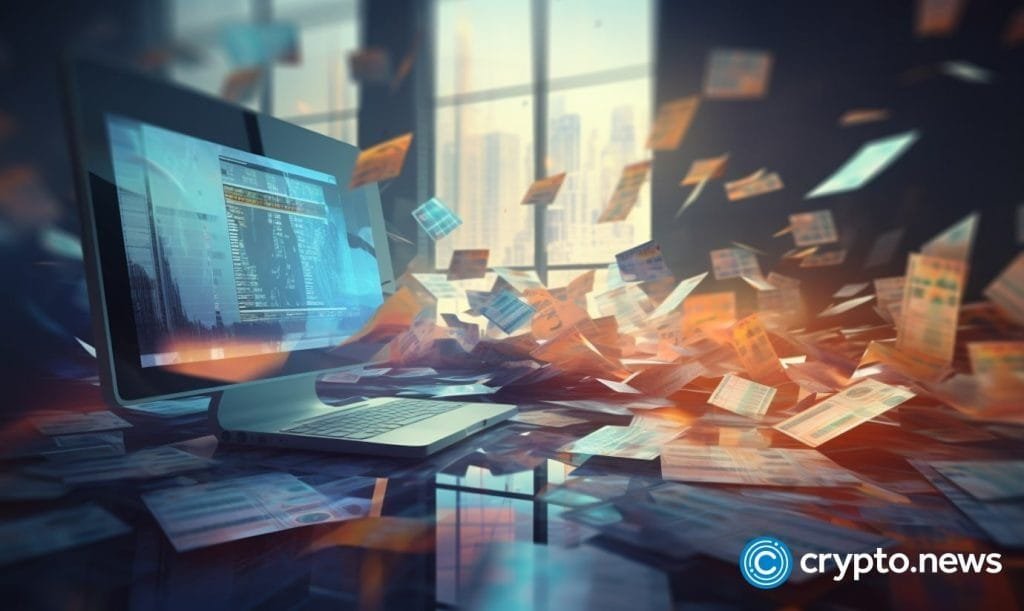 crypto news technology and finance procesess blurrry background low poly sty v5.2 1