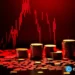 crypto news broken blank coins red trading chart is down background neon colors02.webp