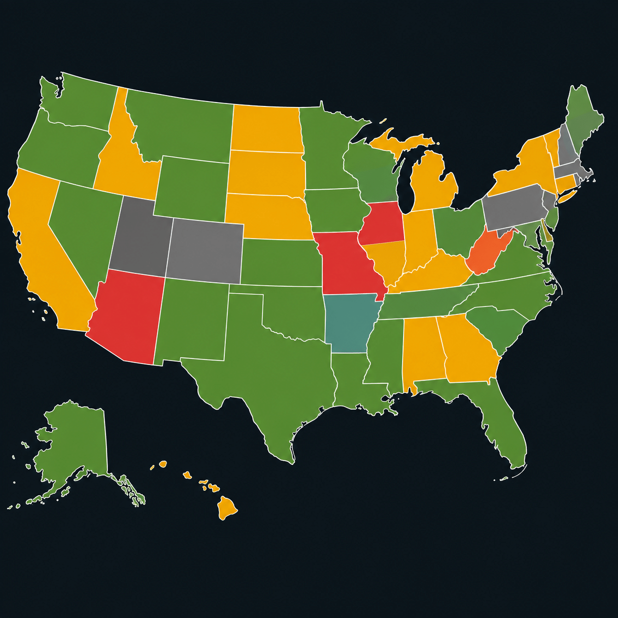 United States Compliance Map